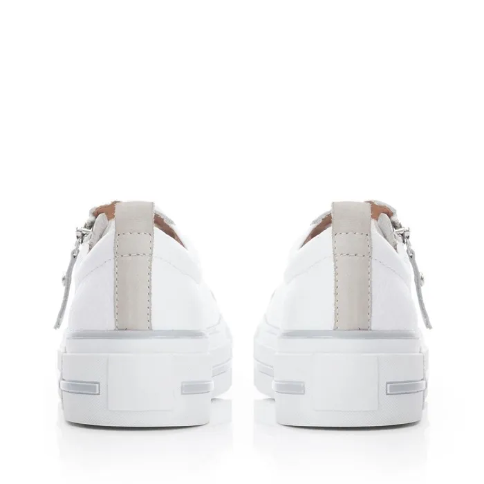 Casual Trainers Women Moda In Pelle Filician White Leather