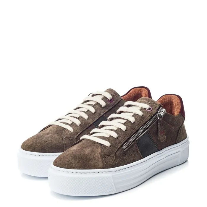 Casual Trainers Women Moda In Pelle Shoon Sh Ely Khaki Suede