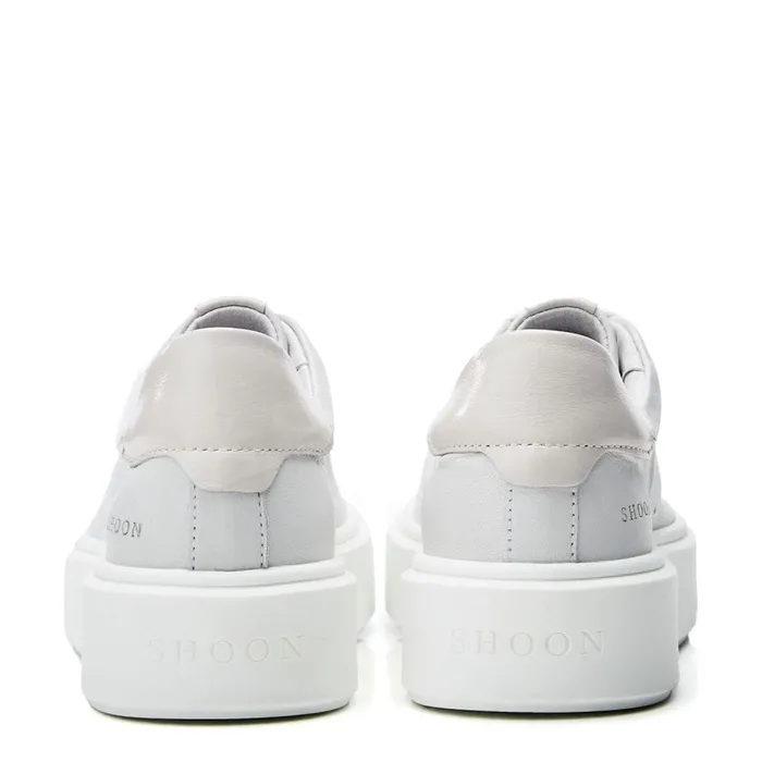 Casual Trainers Women Moda In Pelle Shoon Sh Innie White Leather