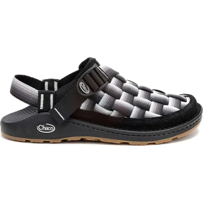 Chaco Canyon Woven Clog Fade Black and White Men Clogs and SlipOns