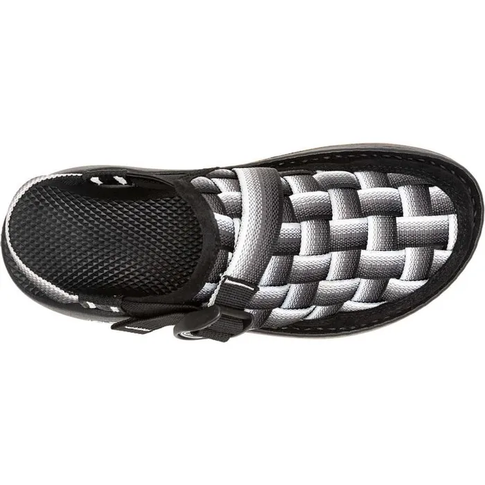 Chaco Canyon Woven Clog Fade Black and White Men Clogs and SlipOns Chaco Canyon Woven Clog Fade Black and White Men Clogs and SlipOns