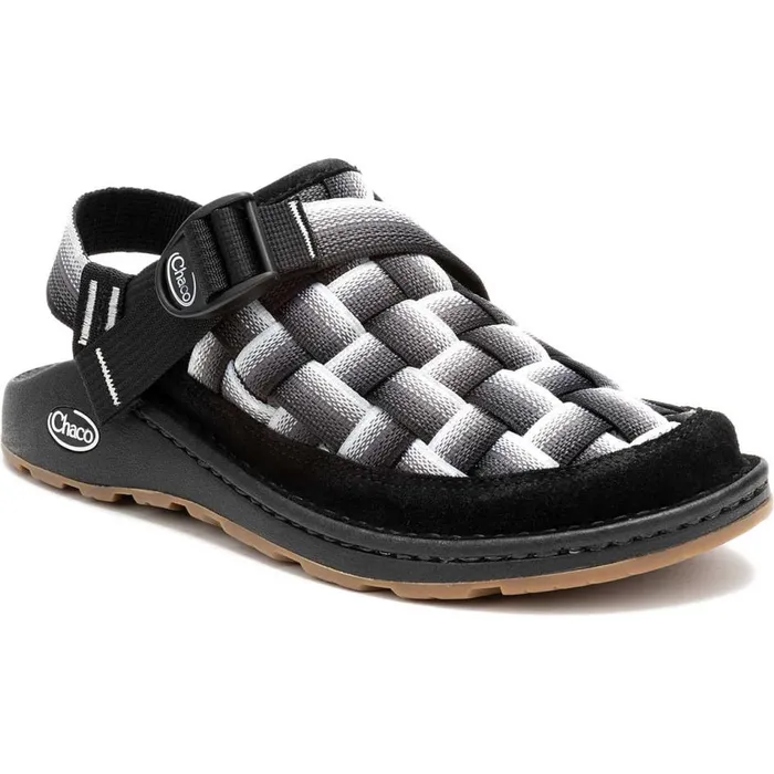 Chaco Canyon Woven Clog Fade Black and White Men Clogs and SlipOns Chaco Canyon Woven Clog Fade Black and White Men Clogs and SlipOns