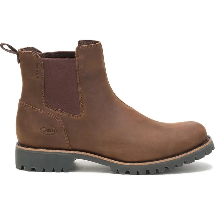 Chaco Fields Chelsea Waterproof Chestnut Brown Men Boots