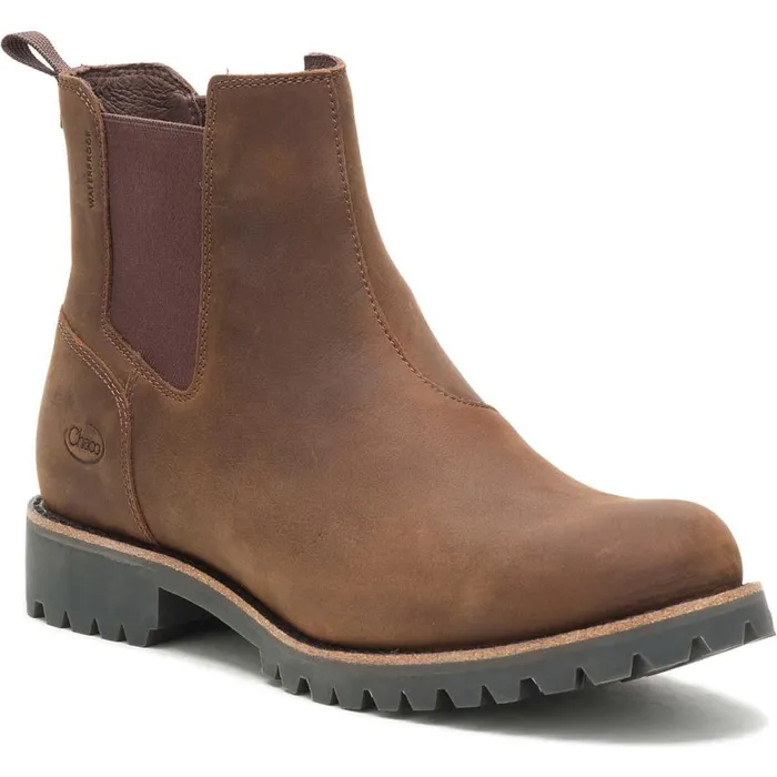 Chaco Fields Chelsea Waterproof Chestnut Brown Men Boots
