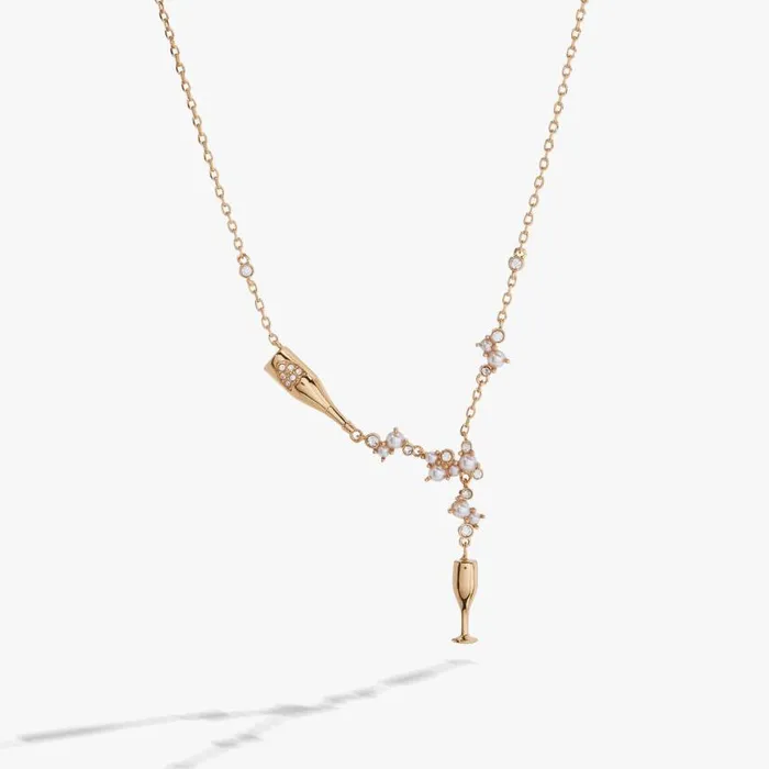 Champagne Inline Pendant Necklace Gold Women Alex And Ani Birthday