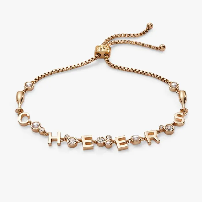 Cheers Champagne Inline Bolo Bracelet Gold Women Alex And Ani Bracelets