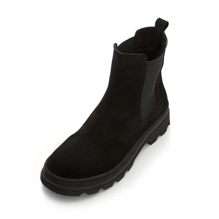 Chelsea Boots Women Moda In Pelle Bsoleful B Arctic Black Suede