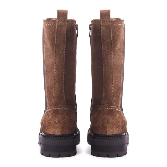 Chelsea Boots Women Moda In Pelle Shoon Sh Olmeto Tan Suede