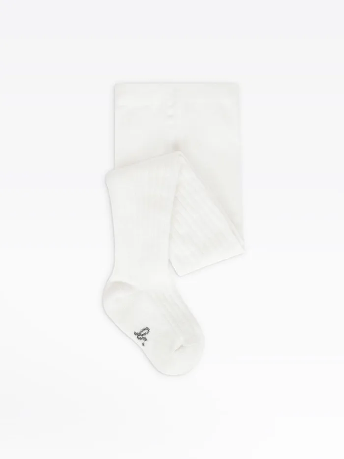 Children Agns B Accessories Off White Jersey Nila Tights