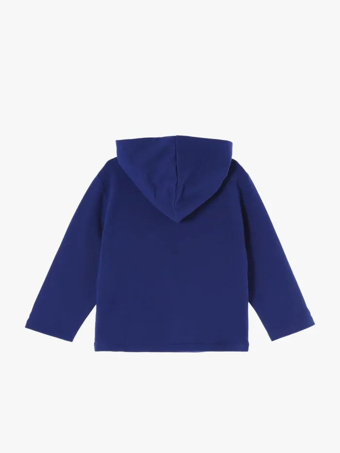 Children Agns B Clothing Blue Cotton Fleece Hoodie