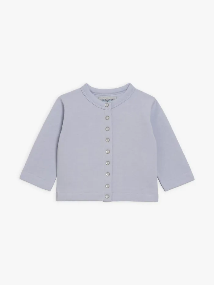 Children Agns B Clothing Sky Blue Snap Cardigan Layette Fleece
