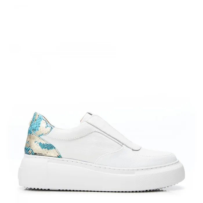 Chunky Trainers Women Moda In Pelle Althea White Leather