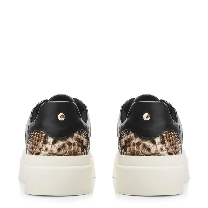 Chunky Trainers Women Moda In Pelle Amilyn Natural Snake Print Leather