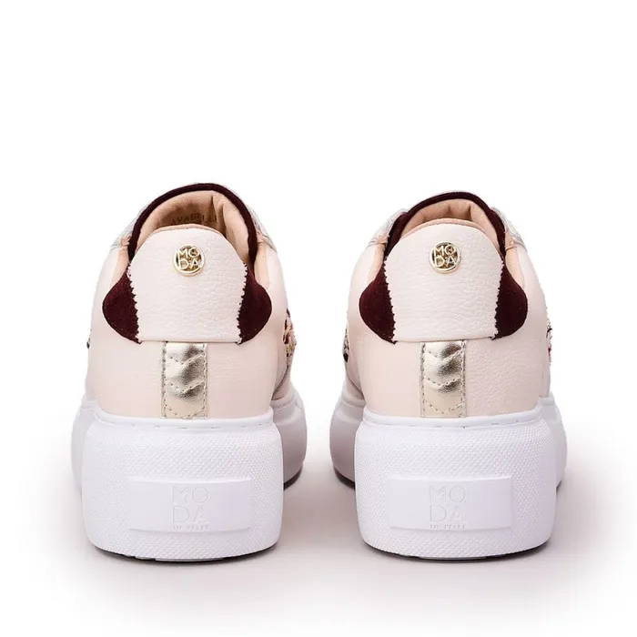 Chunky Trainers Women Moda In Pelle Avabelle Off White Fabric