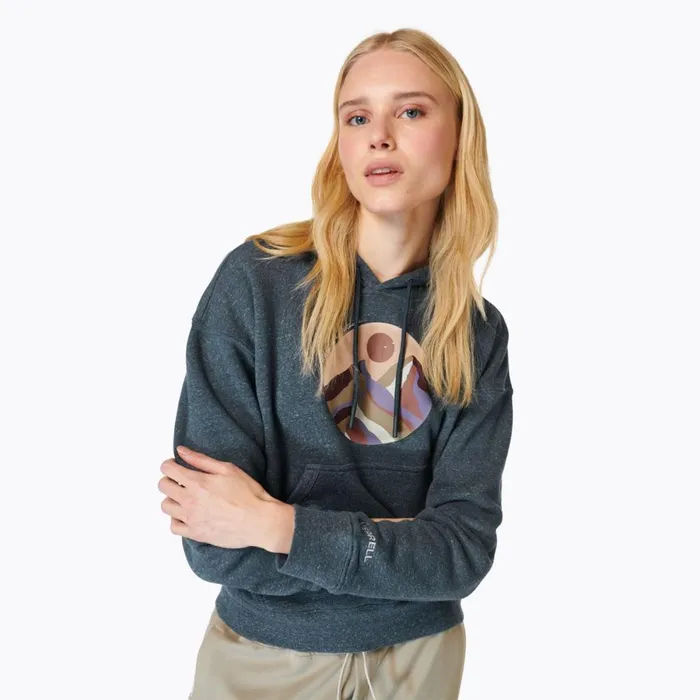 Circle Outside Hoody Navy Heather Women Merrell Tops