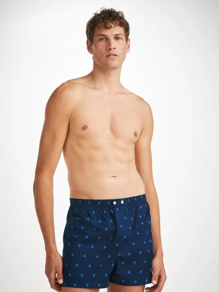 Classic Fit Boxer Shorts Men Derek Rose Classic Fit Boxers Nelson 98 Cotton Batiste Navy Classic Fit Boxer Shorts Men Derek Rose Classic Fit Boxers Nelson 98 Cotton Batiste Navy