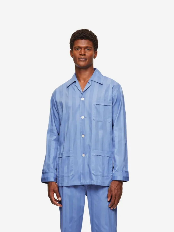 Classic Fit Pajamas Men Derek Rose Classic Fit Pajamas Lingfield Cotton French