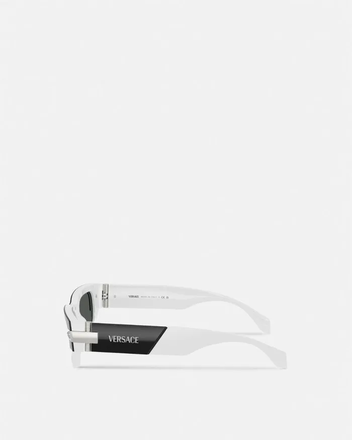 Classic Top Sunglasses Blackwhite Men Versace Sunglasses