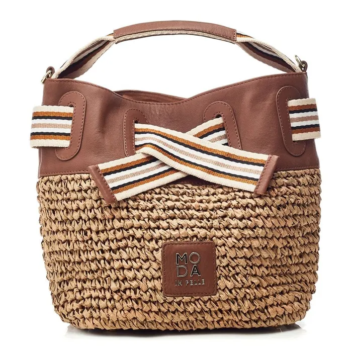 Clutch Bags Women Moda In Pelle Ischia Bag Natural Raffia