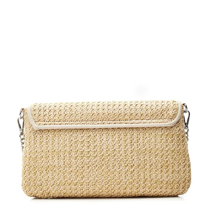 Clutch Bags Women Moda In Pelle Quinn Bag Cameo Raffia
