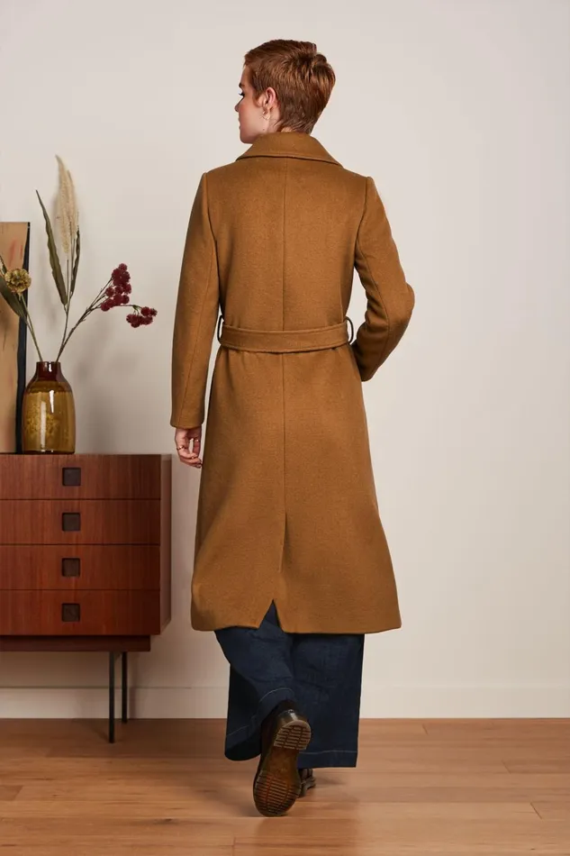 Coats and Jackets Women King Louie Arabella Coat Reggio Bronze Brown 8211 Reggio