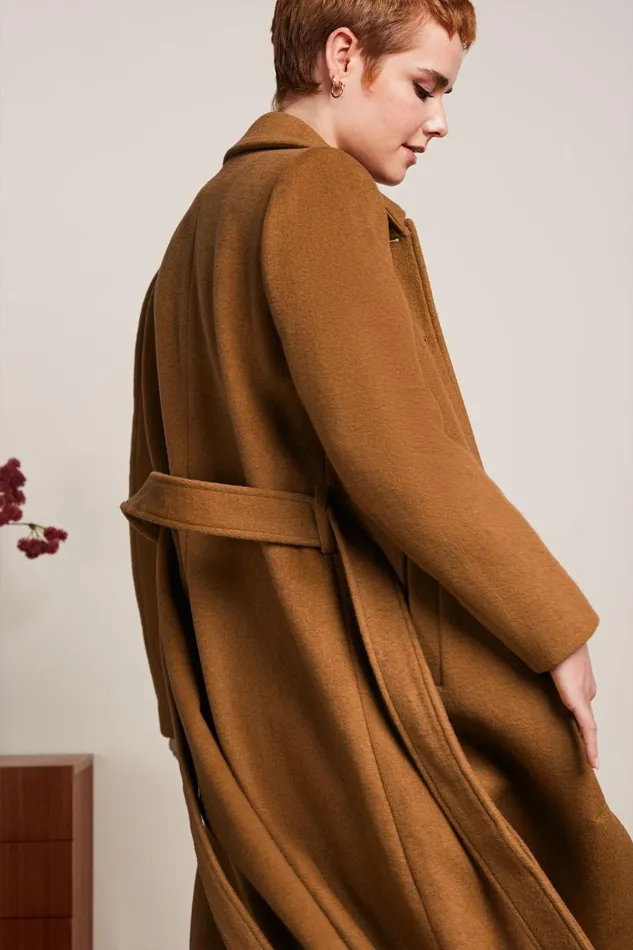 Coats and Jackets Women King Louie Arabella Coat Reggio Bronze Brown 8211 Reggio