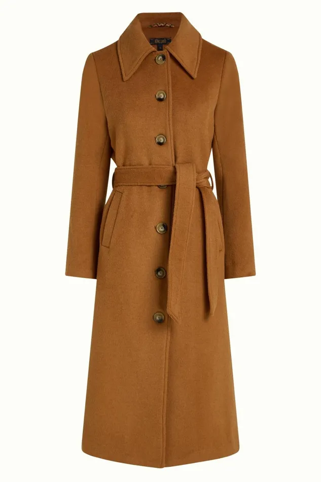 Coats and Jackets Women King Louie Arabella Coat Reggio Bronze Brown 8211 Reggio