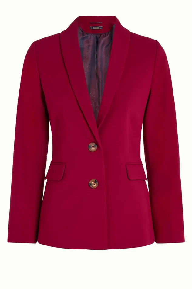 Coats and Jackets Women King Louie Brooke Blazer Marple Rumba Red 8211 Marple