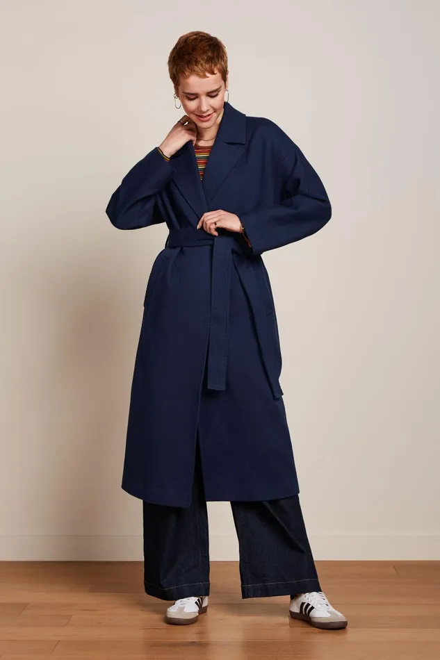 Coats and Jackets Women King Louie Diana Coat Austin Evening Blue 8211 Austin Coats and Jackets Women King Louie Diana Coat Austin Evening Blue 8211 Austin