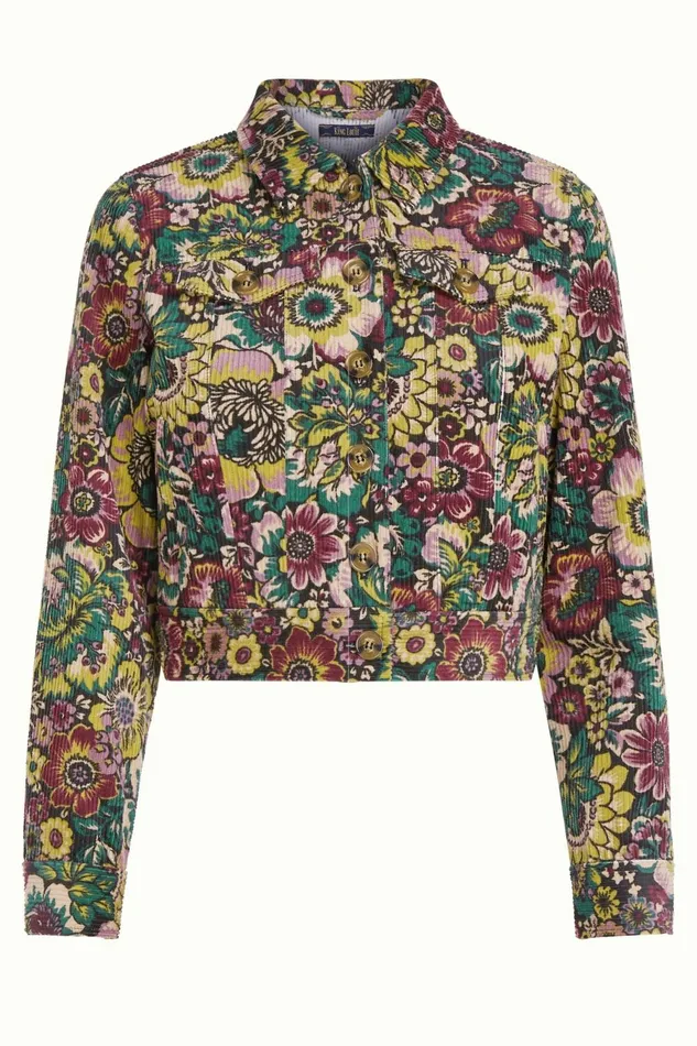 Coats and Jackets Women King Louie Janey Cropped Jacket Tulsa Black 8211 Tulsa