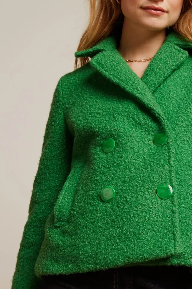 Coats and Jackets Women King Louie Patti Coat Memphis Very Green 8211 Memphis