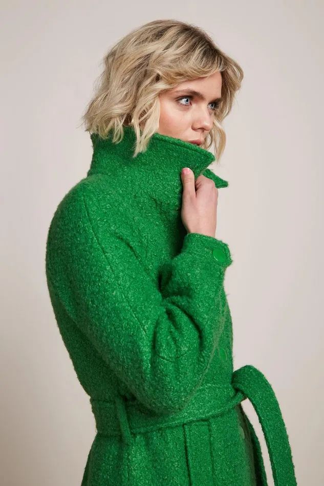 Coats and Jackets Women King Louie Rachel Puff Coat Memphis Very Green 8211 Memphis