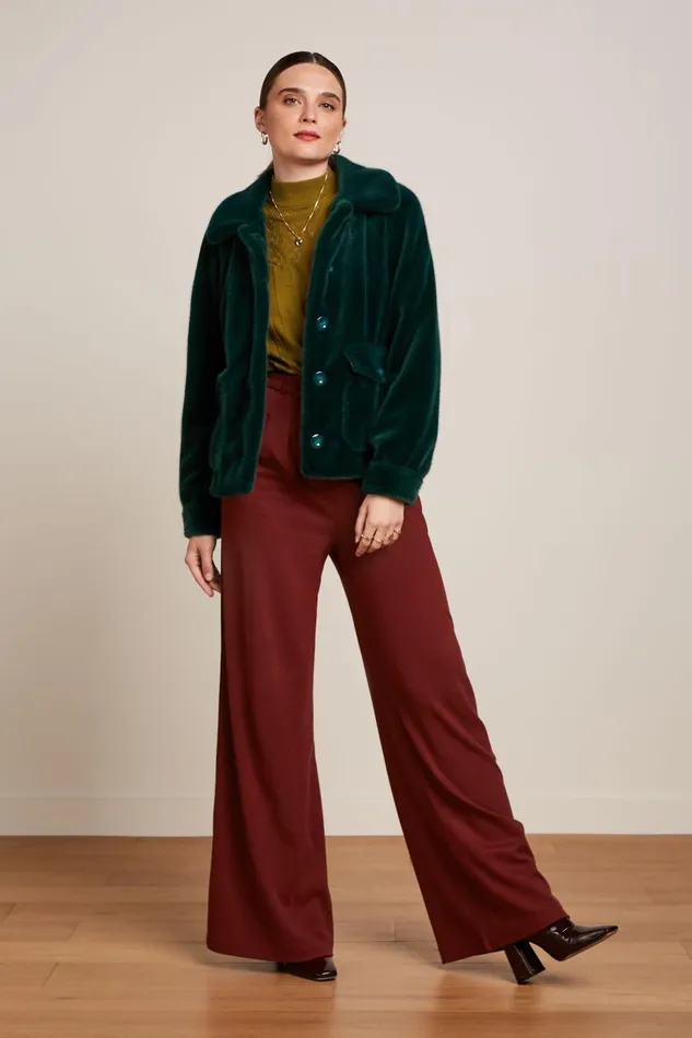Coats and Jackets Women King Louie Sylvie Jacket Phoenix Pine Green 8211 Phoenix