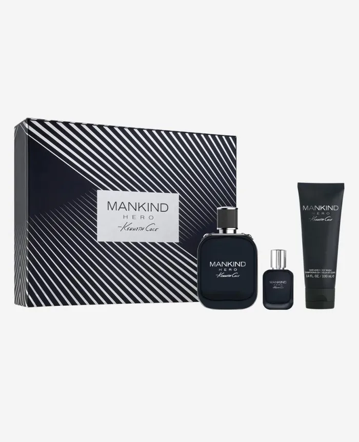 Cologne Men Kenneth Cole Mankind Hero For Him Eau De Toilette 3pc Gift Set