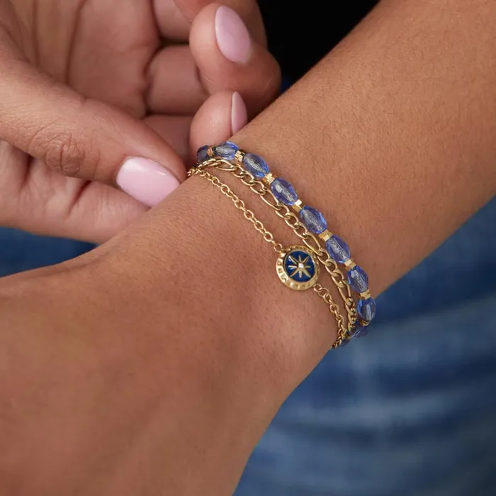 Compass Stranded Bracelet Set Stainless Steel Gold Women Alex And Ani Fine Jewelry Compass Stranded Bracelet Set Stainless Steel Gold Women Alex And Ani Fine Jewelry