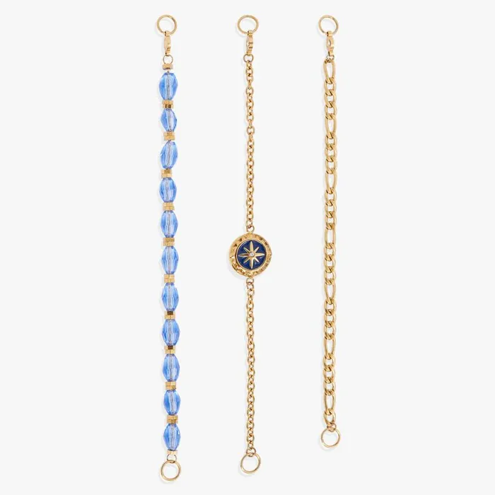 Compass Stranded Bracelet Set Stainless Steel Gold Women Alex And Ani Fine Jewelry Compass Stranded Bracelet Set Stainless Steel Gold Women Alex And Ani Fine Jewelry