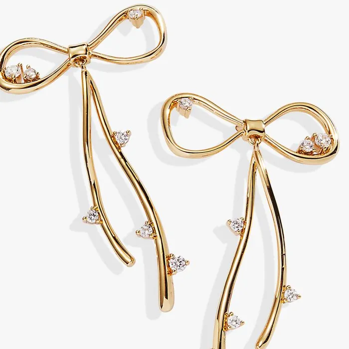 Coquette Bow Earrings Shiny Gold Women Alex And Ani Earrings Coquette Bow Earrings Shiny Gold Women Alex And Ani Earrings