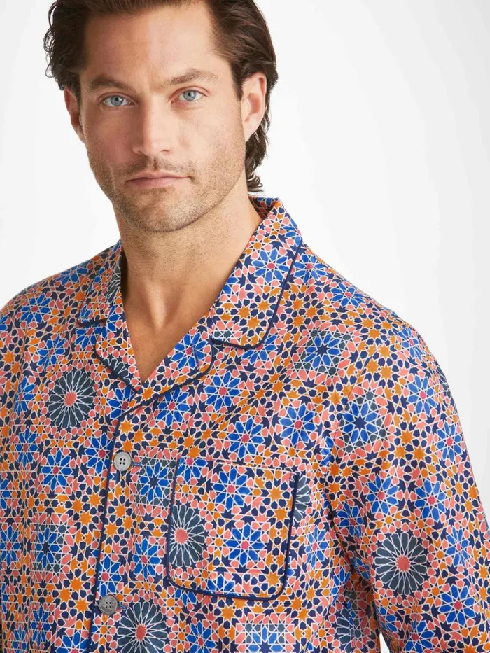 Cotton Pajamas Men Derek Rose Modern Fit Pajamas Ledbury 69 Cotton Batiste Multi Cotton Pajamas Men Derek Rose Modern Fit Pajamas Ledbury 69 Cotton Batiste Multi