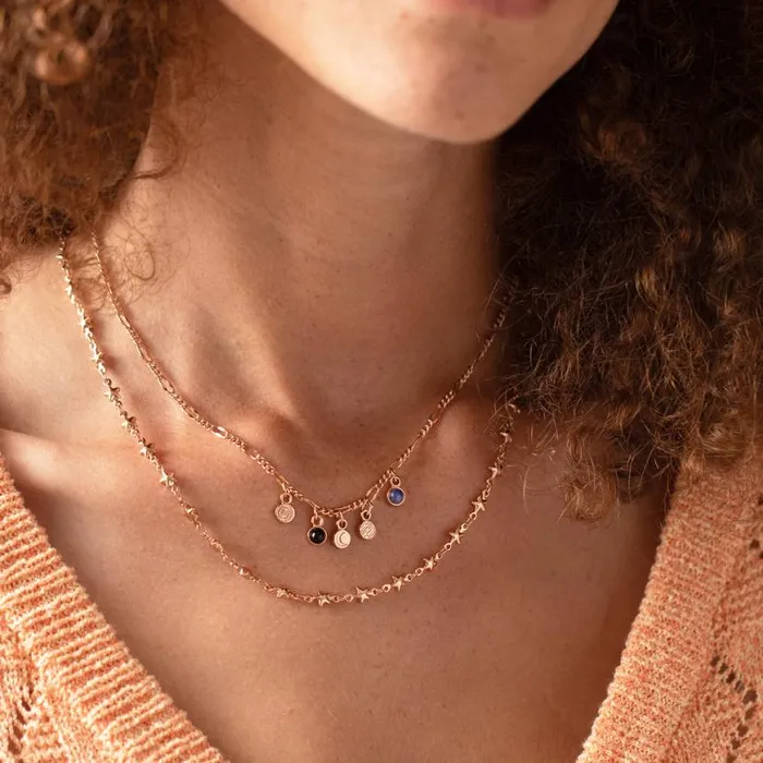 Crescent Moon MultiCharm Layered Necklace Shiny Rose Gold Women Alex And Ani Graduation Crescent Moon MultiCharm Layered Necklace Shiny Rose Gold Women Alex And Ani Graduation