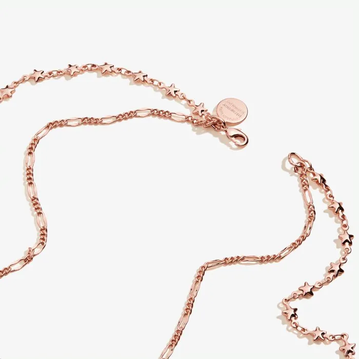 Crescent Moon MultiCharm Layered Necklace Shiny Rose Gold Women Alex And Ani Graduation Crescent Moon MultiCharm Layered Necklace Shiny Rose Gold Women Alex And Ani Graduation