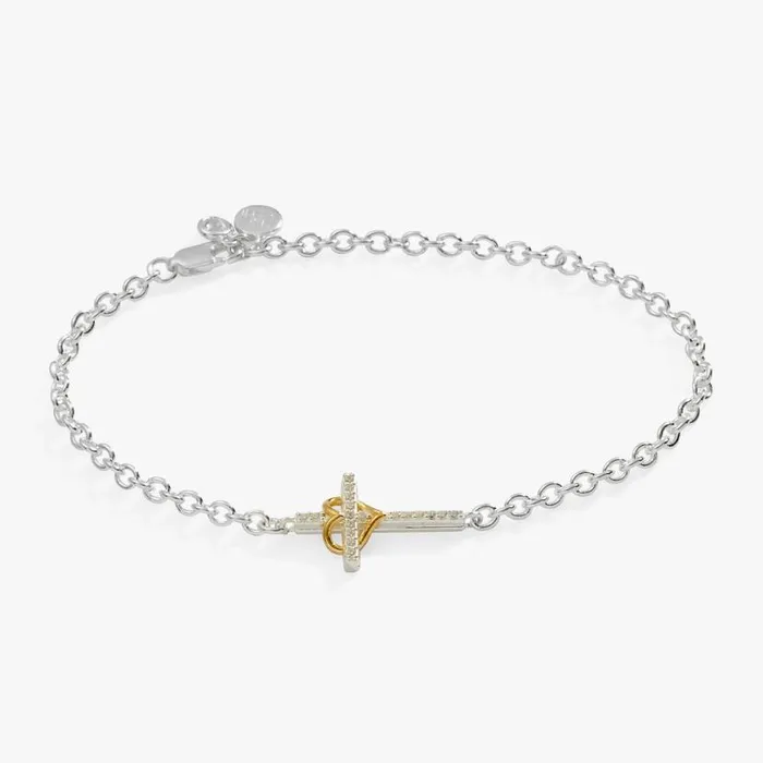 Cross And Heart Bracelet Sterling Silver Two Tone Precious Women Alex And Ani Heart Cross And Heart Bracelet Sterling Silver Two Tone Precious Women Alex And Ani Heart