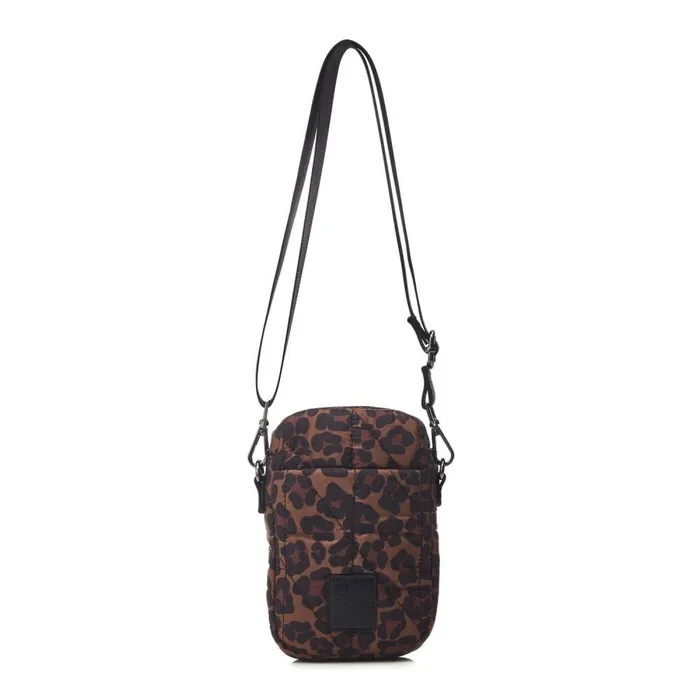 Crossbody Bags Women Moda In Pelle Ashtyn Bag Dark Leopard Nylon
