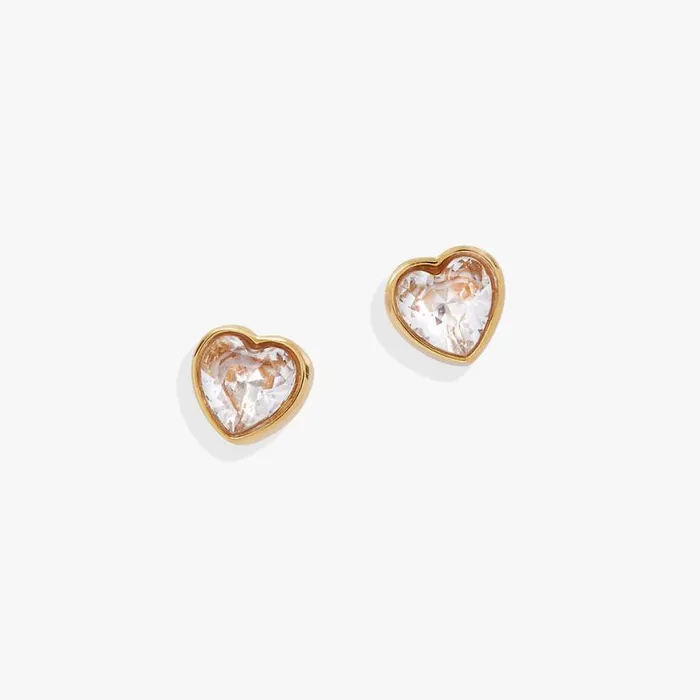 Crystal Heart Mini Stud Earrings Stainless Steel Gold Women Alex And Ani Heart Crystal Heart Mini Stud Earrings Stainless Steel Gold Women Alex And Ani Heart