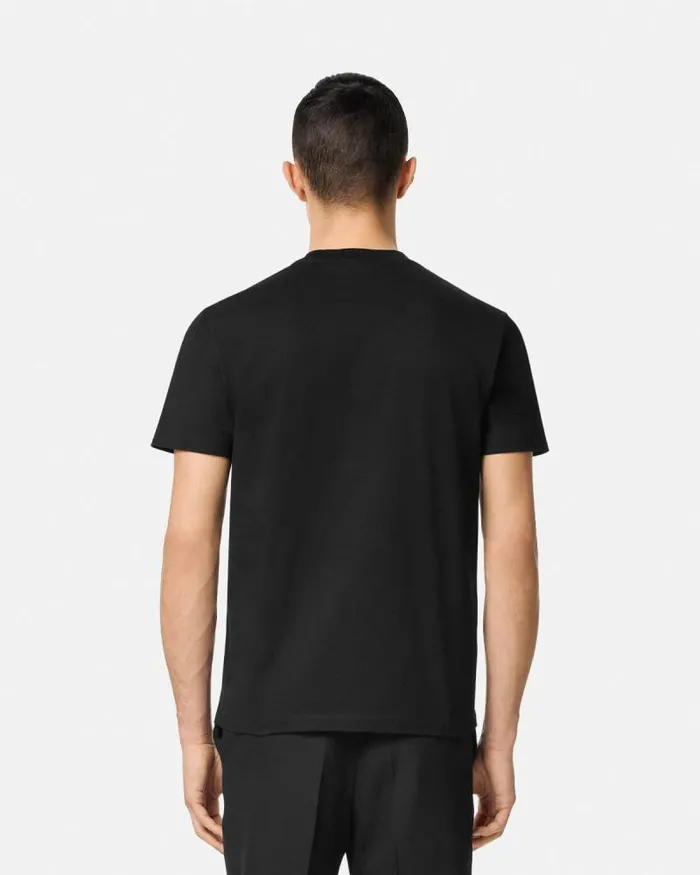 Crystal Medusa TShirt Black Men Versace TShirts and Polos