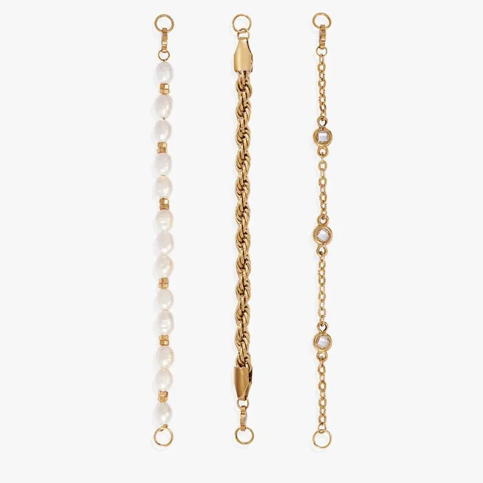 Crystal Pearl Stranded Bracelet Set Stainless Steel Gold Women Alex And Ani Graduation Crystal Pearl Stranded Bracelet Set Stainless Steel Gold Women Alex And Ani Graduation