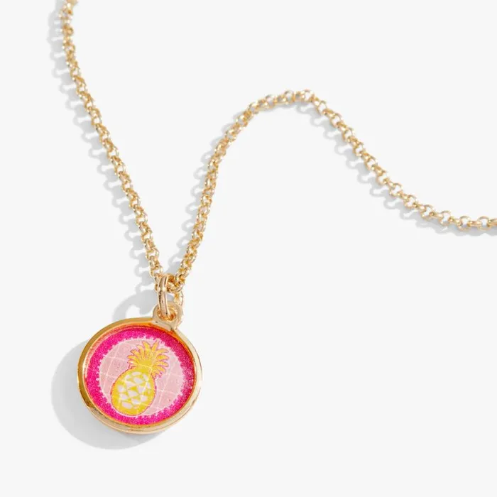 Crystal Pineapple Necklace Adjustable Shiny Gold Women Alex And Ani Love
