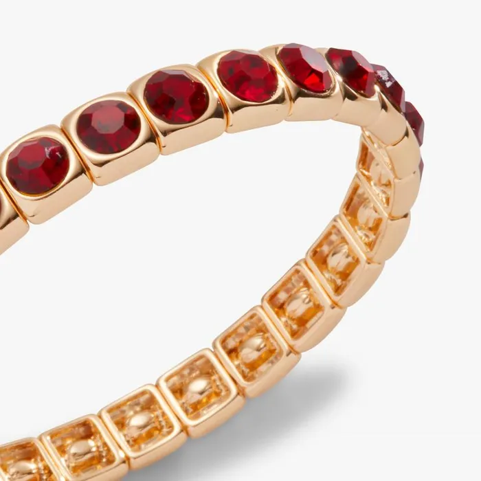 Crystal Stretch Bracelet Ruby Gold Women Alex And Ani Love