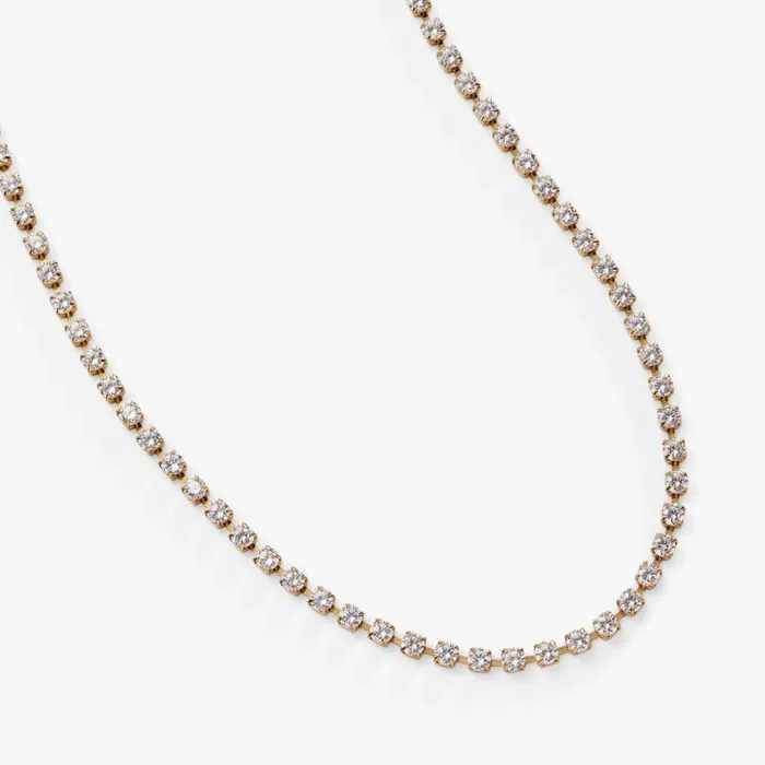 Crystal Tennis Chain Necklace Stainless Steel Silver Women Alex And Ani Necklaces Crystal Tennis Chain Necklace Stainless Steel Silver Women Alex And Ani Necklaces