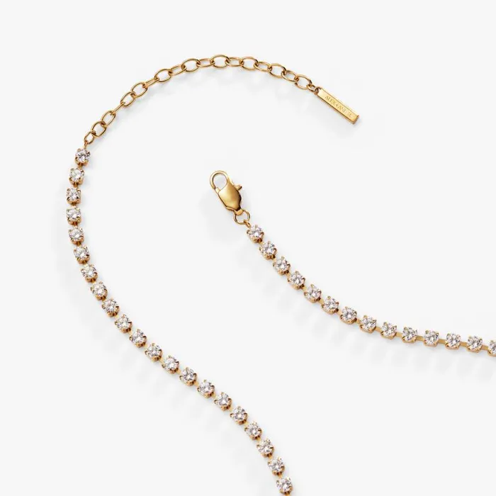 Crystal Tennis Chain Necklace Stainless Steel Silver Women Alex And Ani Necklaces Crystal Tennis Chain Necklace Stainless Steel Silver Women Alex And Ani Necklaces