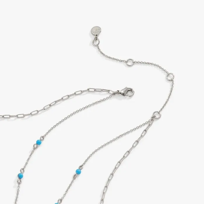Delicate Heart Necklace Reconstituted Turquoise Silver Women Alex And Ani Love Delicate Heart Necklace Reconstituted Turquoise Silver Women Alex And Ani Love